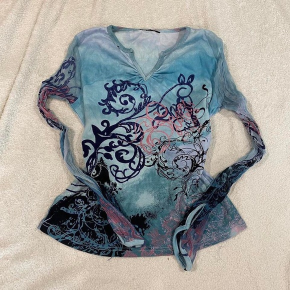 y2k graphic long sleeve - Picture 3 of 4